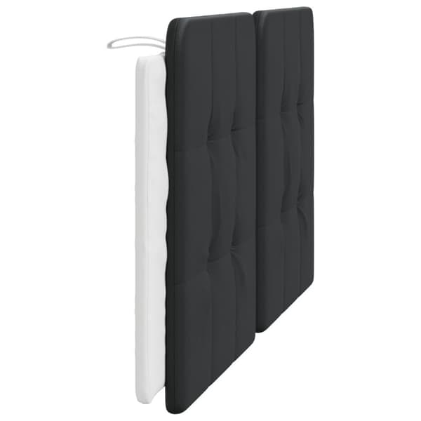 vidaXL gavlpude 160 cm kunstlæder sort og hvid