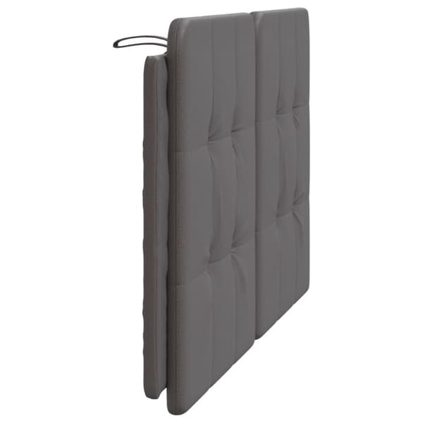 vidaXL gavlpude 140 cm kunstlæder grå
