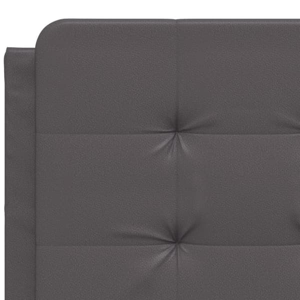 vidaXL gavlpude 140 cm kunstlæder grå