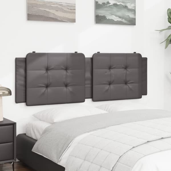 vidaXL gavlpude 160 cm kunstlæder grå