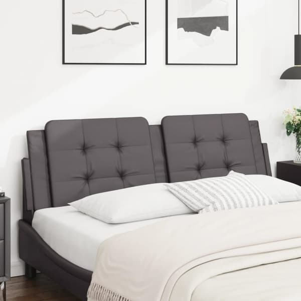 vidaXL gavlpude 160 cm kunstlæder grå