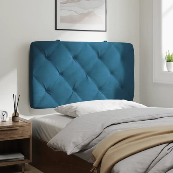 vidaXL gavlpude 80 cm velour blå