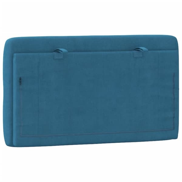 vidaXL gavlpude 80 cm velour blå