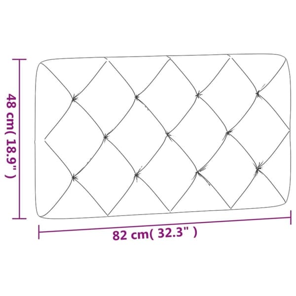 vidaXL gavlpude 80 cm velour blå