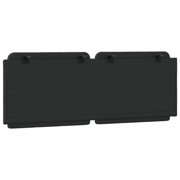 vidaXL gavlpude 120 cm kunstlæder sort