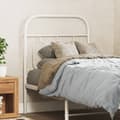 Pikkukuva 2 / 7: vidaXL Metallinen sängynpääty valkoinen 75 cm