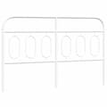 Pikkukuva 3 / 7: vidaXL Metallinen sängynpääty valkoinen 140 cm