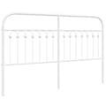 Pikkukuva 1 / 7: vidaXL Metallinen sängynpääty valkoinen 160 cm