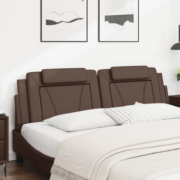 vidaXL gavlpude 180 cm kunstlæder brun