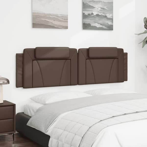 vidaXL gavlpude 180 cm kunstlæder brun