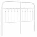 Pikkukuva 3 / 7: vidaXL Metallinen sängynpääty valkoinen 120 cm
