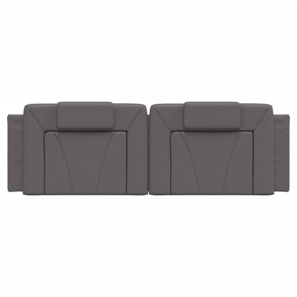 vidaXL gavlpude 160 cm kunstlæder grå