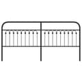 Pikkukuva 5 / 7: vidaXL Metallinen sängynpääty musta 200 cm