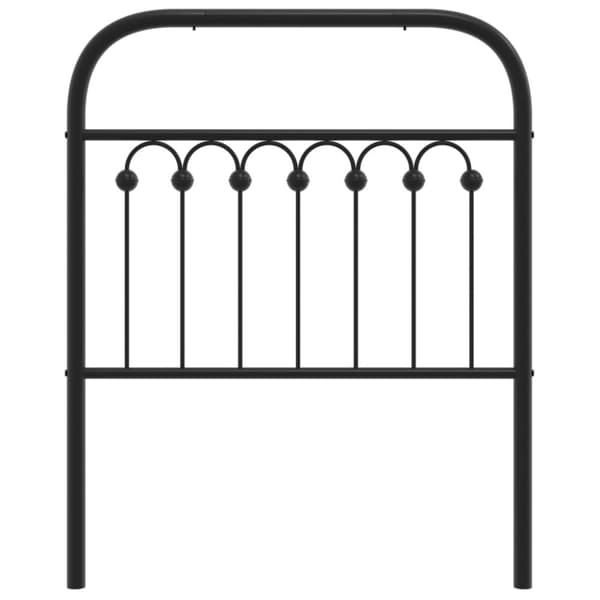 vidaXL Sengegavl i metall svart 80 cm