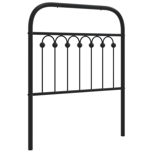 vidaXL Sengegavl i metall svart 80 cm