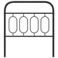 Pikkukuva 5 / 7: vidaXL Metallinen sängynpääty musta 80 cm