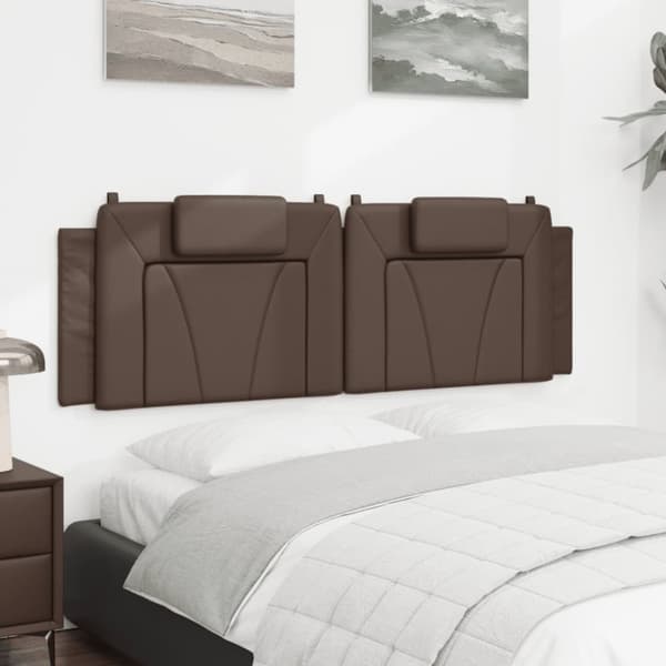 vidaXL gavlpude 160 cm kunstlæder brun
