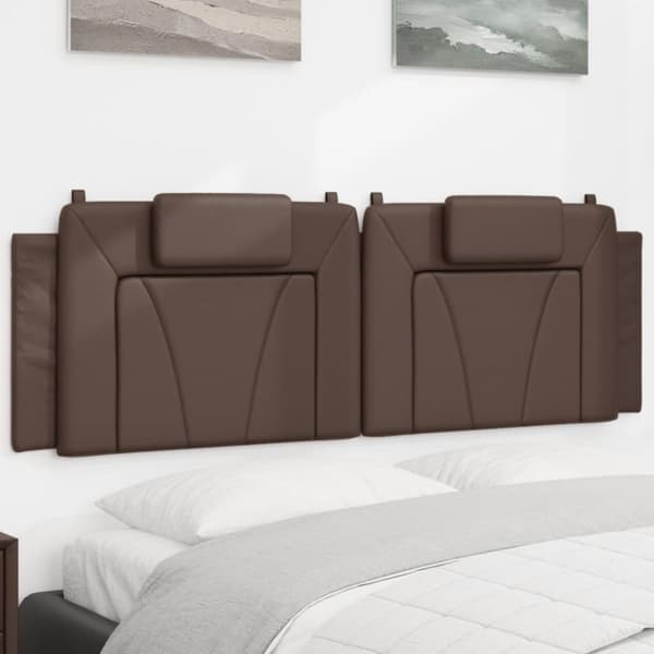 vidaXL gavlpude 160 cm kunstlæder brun