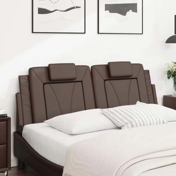 vidaXL gavlpude 140 cm kunstlæder brun