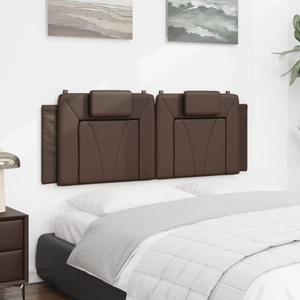 vidaXL gavlpude 140 cm kunstlæder brun