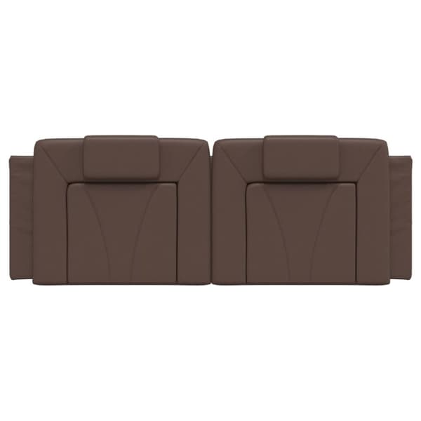 vidaXL gavlpude 140 cm kunstlæder brun