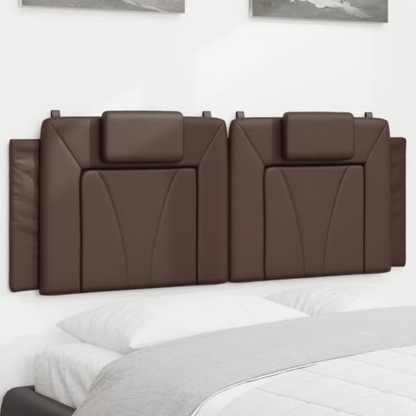 vidaXL gavlpude 140 cm kunstlæder brun