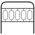 Pikkukuva 5 / 7: vidaXL Metallinen sängynpääty musta 100 cm
