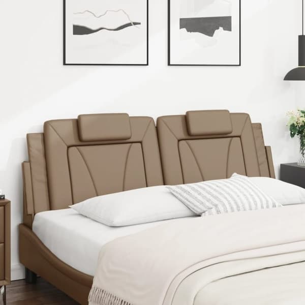 vidaXL gavlpude 160 cm kunstlæder cappuccinofarvet