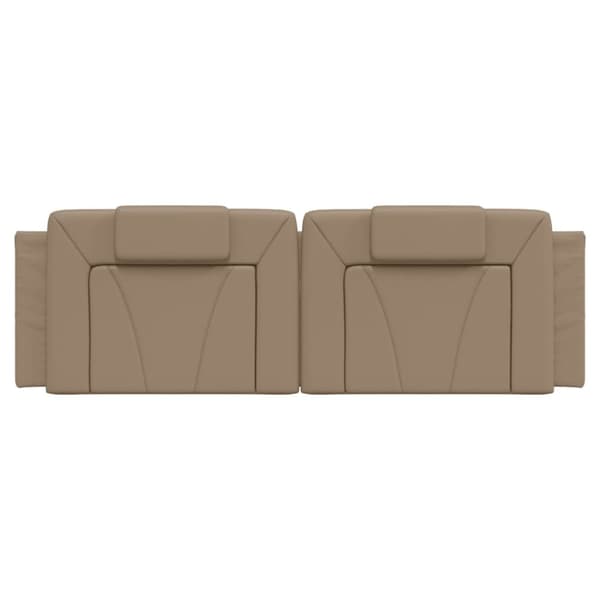 vidaXL gavlpude 160 cm kunstlæder cappuccinofarvet