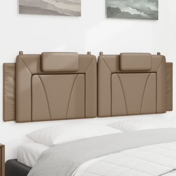 vidaXL gavlpude 160 cm kunstlæder cappuccinofarvet