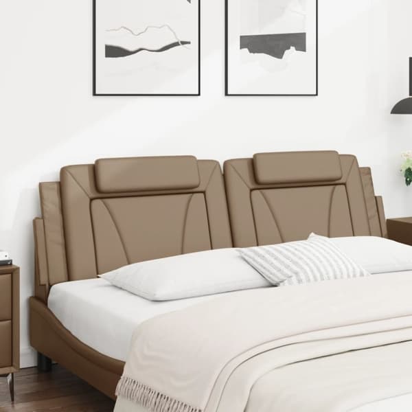 vidaXL gavlpude 180 cm kunstlæder cappuccinofarvet