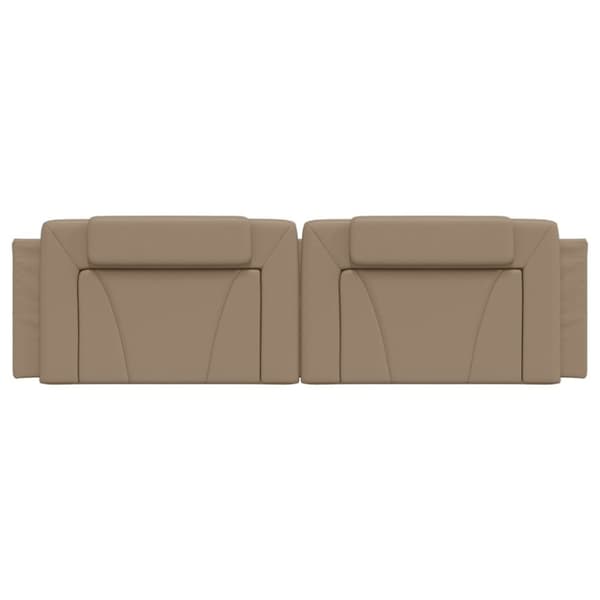 vidaXL gavlpude 180 cm kunstlæder cappuccinofarvet