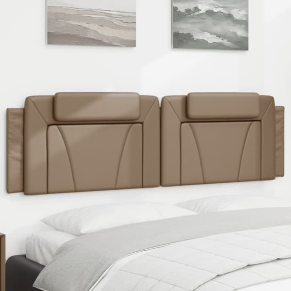 vidaXL gavlpude 180 cm kunstlæder cappuccinofarvet