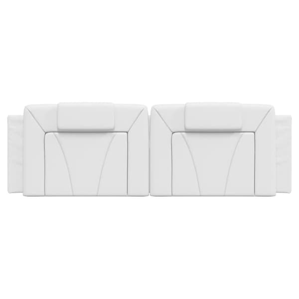 vidaXL gavlpude 160 cm kunstlæder hvid