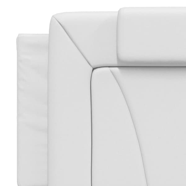 vidaXL gavlpude 160 cm kunstlæder hvid