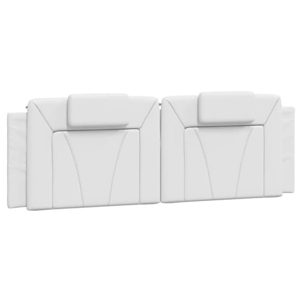vidaXL gavlpude 160 cm kunstlæder hvid