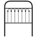 Miniatyrbillede 5 af 7: vidaXL sengegavl 75 cm metal sort