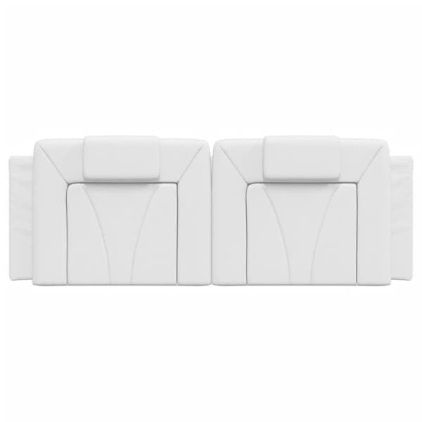 vidaXL gavlpude 140 cm kunstlæder hvid