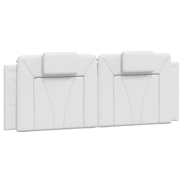 vidaXL gavlpude 140 cm kunstlæder hvid