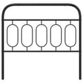 Pikkukuva 5 / 7: vidaXL Metallinen sängynpääty musta 107 cm