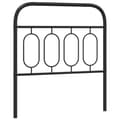 Pikkukuva 3 / 7: vidaXL Metallinen sängynpääty musta 90 cm