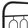 Pikkukuva 6 / 7: vidaXL Metallinen sängynpääty musta 90 cm