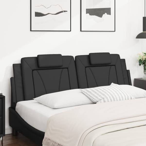vidaXL gavlpude 160 cm kunstlæder sort