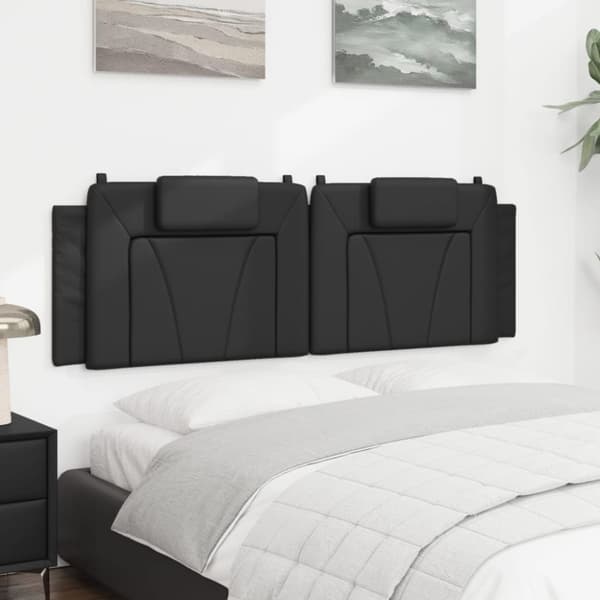 vidaXL gavlpude 160 cm kunstlæder sort