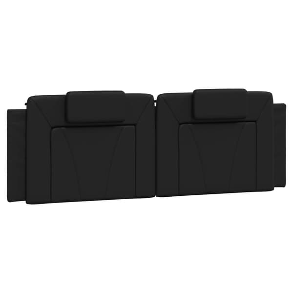 vidaXL gavlpude 160 cm kunstlæder sort