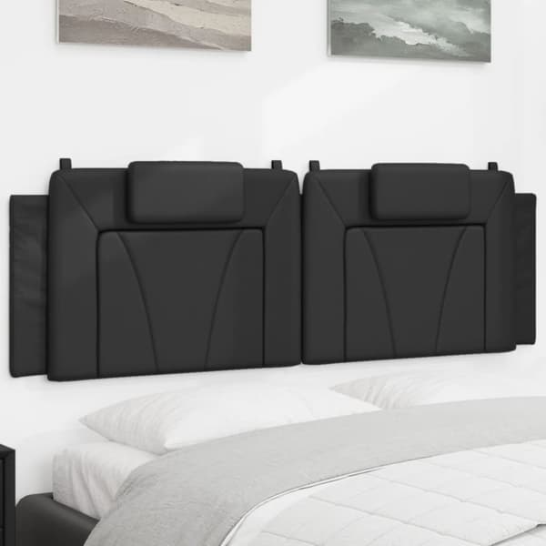 vidaXL gavlpude 160 cm kunstlæder sort