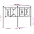 Pikkukuva 7 / 7: vidaXL Metallinen sängynpääty valkoinen 120 cm