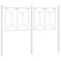Pikkukuva 1 / 7: vidaXL Metallinen sängynpääty valkoinen 120 cm