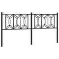 Pikkukuva 1 / 7: vidaXL Metallinen sängynpääty musta 180 cm