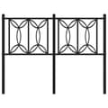 Pikkukuva 5 / 7: vidaXL Metallinen sängynpääty musta 120 cm